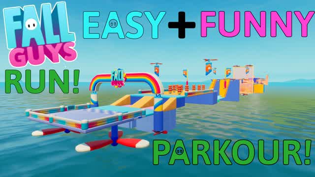 Capture 1 – Fall Guys Run! Easy + Funny Parkour!