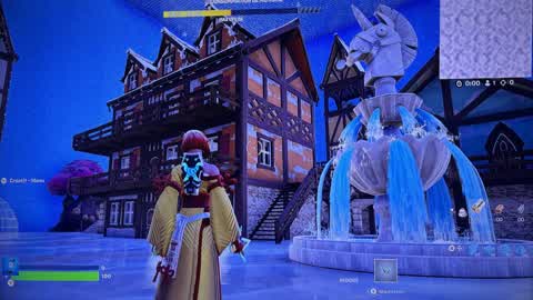 Winter village fight