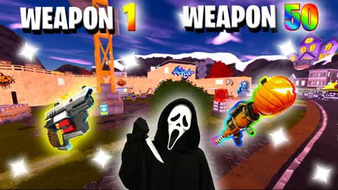 👻SPOOKY CONSTRUCTION TOWN GUN GAME 🔫