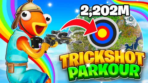 🌈 RAINBOW TRICKSHOT PARKOUR 🎯