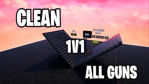 CLEAN 1V1 WITH ALL GUNS - SLOW MOTION 🌟