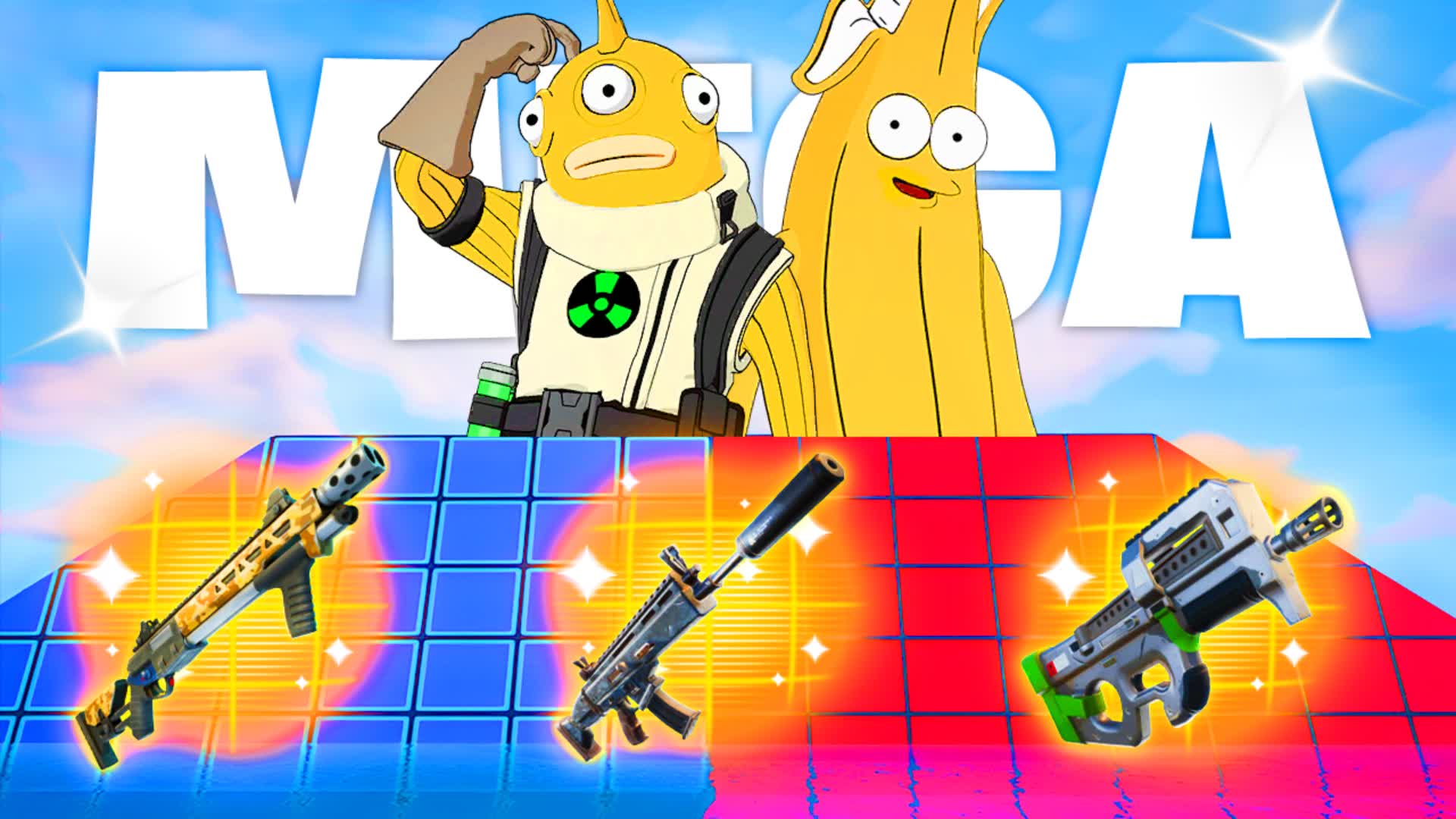 MEGA RED VS BLUE 🔵🔴NEW ARENA