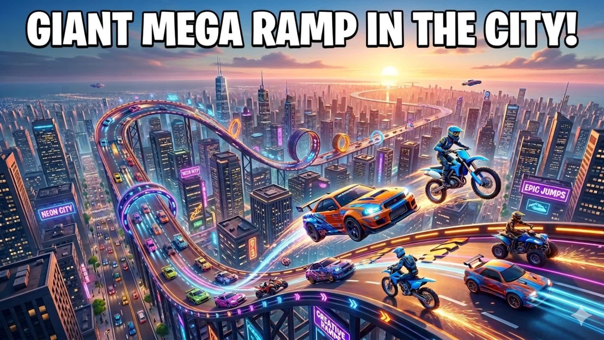 シティにあるメガ巨大ランプ