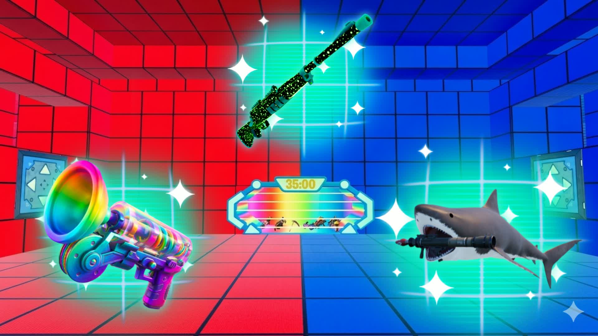 クレイジーレッドvsブルー🔴🔵(全武器)