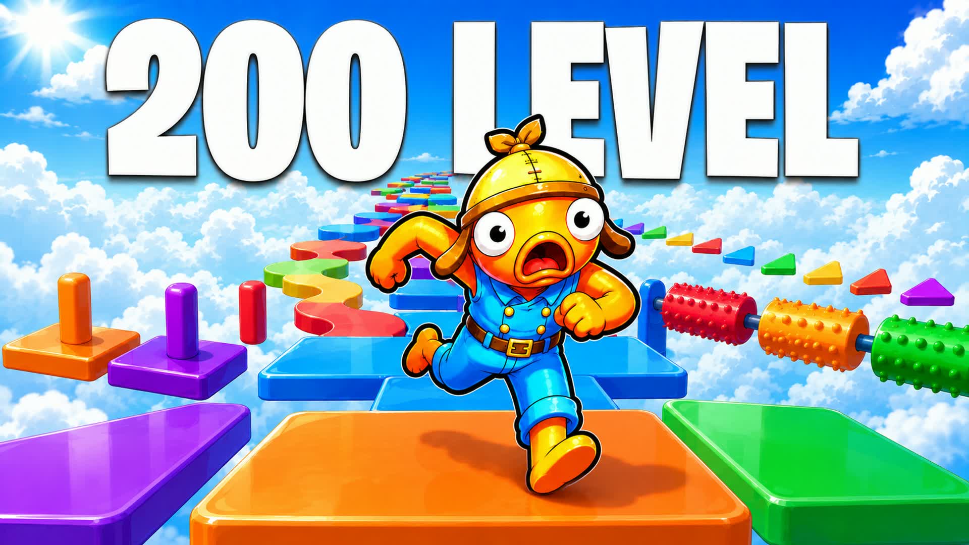 OBBY 200 LEVELS FALL GUYS, PARKOUR EASY
