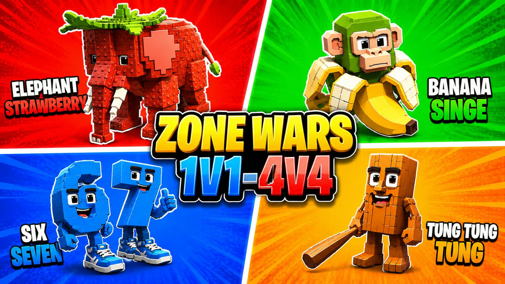 ZONEWARS🧠1v1-4v4 INSANE