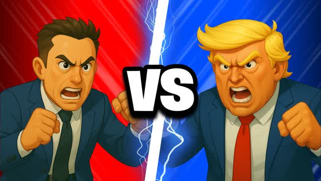 🔵TRUMP VS MUSK🔴