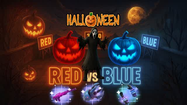 🎃🔴 WEEN RED vs BLUE HALLOWEEN 🎃🔵
