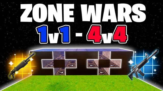 BEST PLAYER ZONE WARS (1V1 TO 4V4)