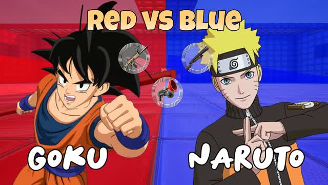 GOKU VS NARUTO - RED VS BLUE