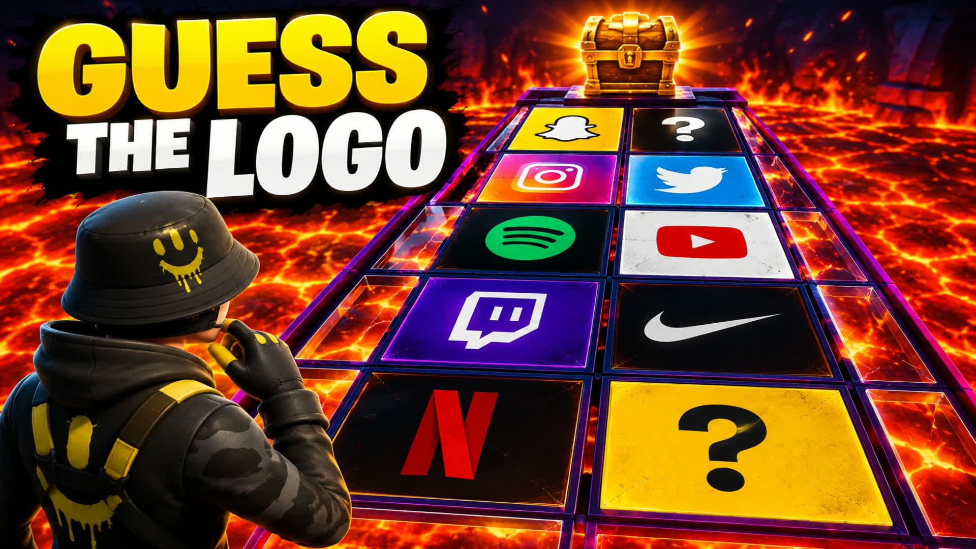 🌋LAVA PARKOUR GUESS THE LOGO🔎