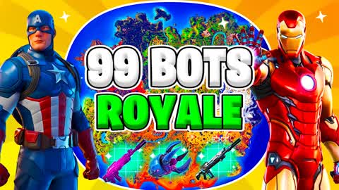 BOT ROYALE 🤖 99 BOTS ALL WEAPONS