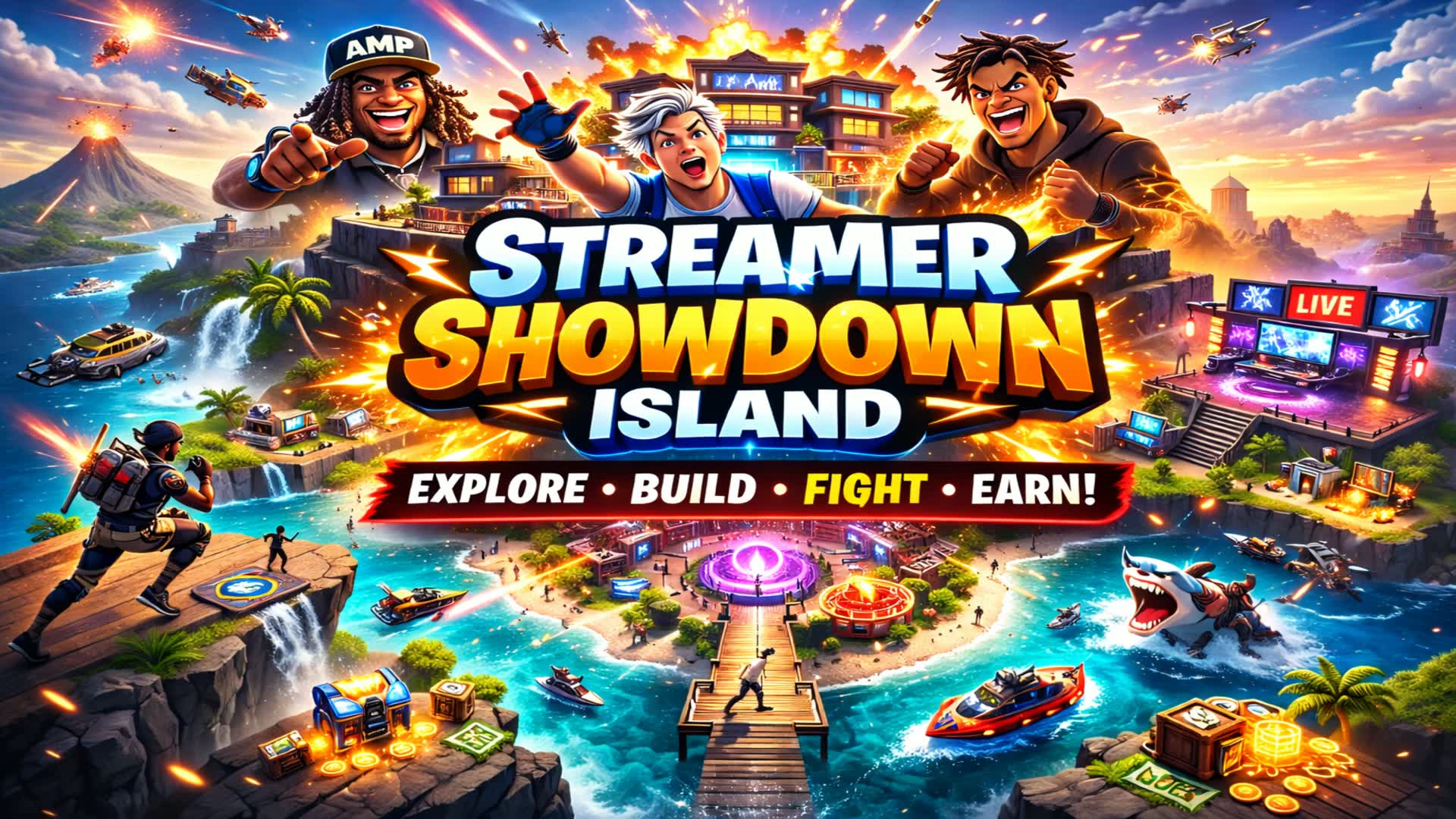 [📊] Famous Streamer Tycoon CODE: 6584-9283-8063 | Fortnite Live Stats - fortnite