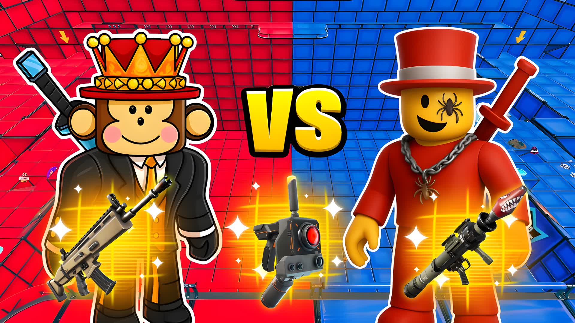 RED VS BLUE 🔴🔵 JANDEL VS SAMMY