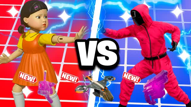 🔴GUARD VS DOLL🔵  🦑SQUID GAME 🦑 POL1R