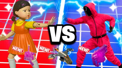 🔴GUARD VS DOLL🔵 🦑SQUID GAME 🦑 POL1R