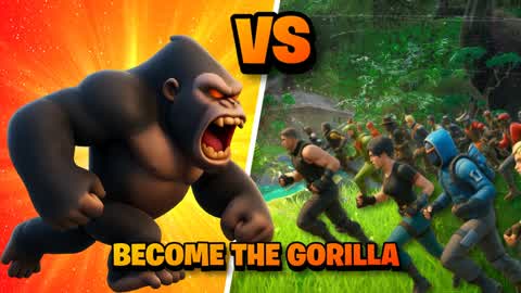 GORILLA VS 100 PLAYERS