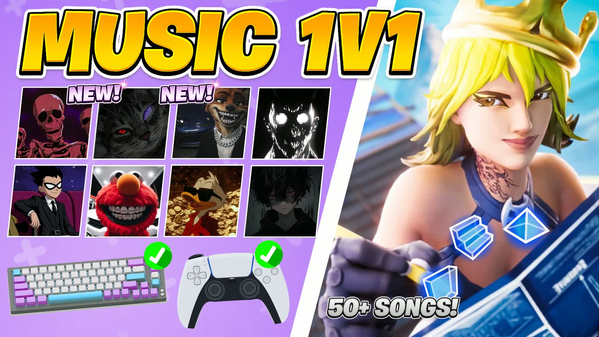 ✨ Best Music 1v1 🏆[50+ Songs] 🎶