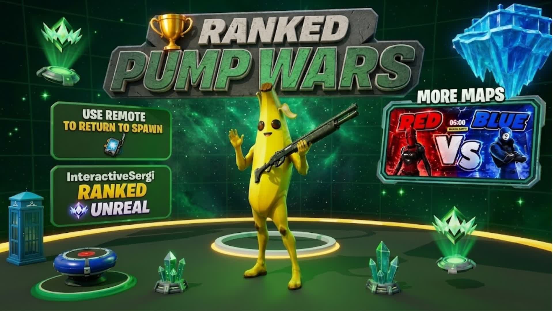 🔥 RANKED PUMP WARS — Fortnite island 0442-9072-1618 by InteractiveSergi