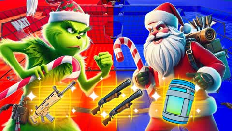 GRINCH🐸 VS SANTA🎅 RED VS BLUE 🔴🔵