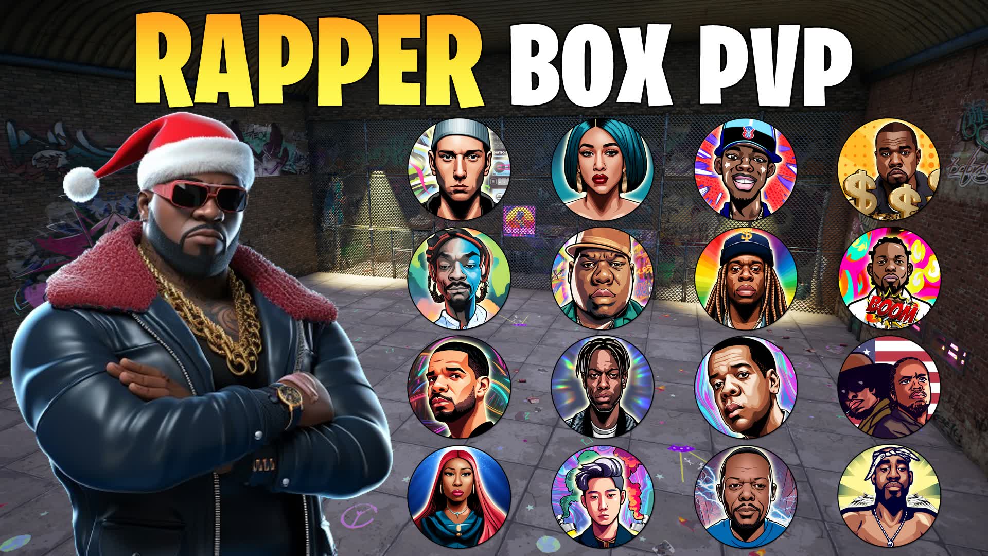 RANDOM RAPPER 📦 BOX PVP 9134-4646-0724 by kejgame - Fortnite Creative ...