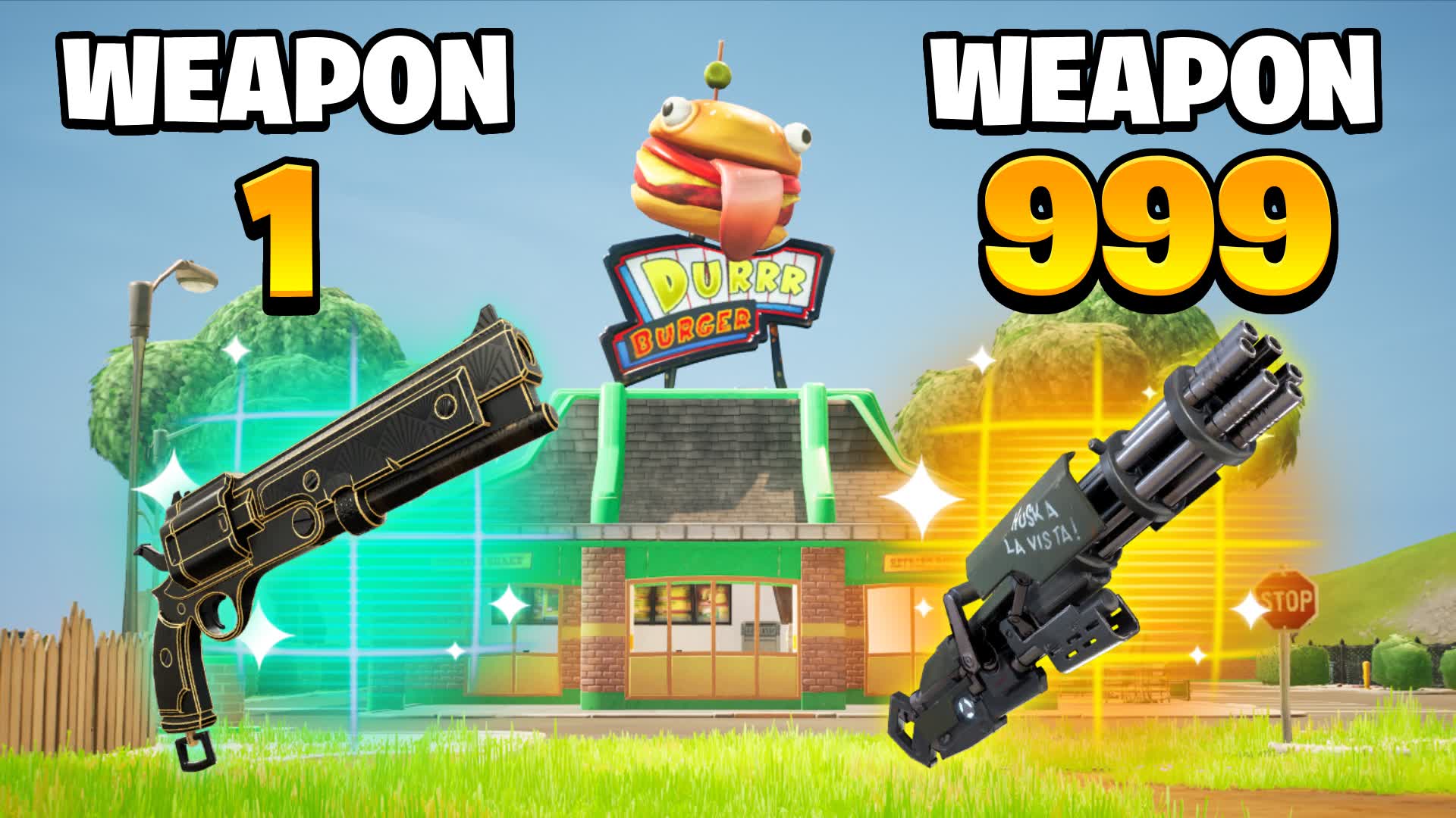 Super Burger Gun Game 🎯 One Shot Bots