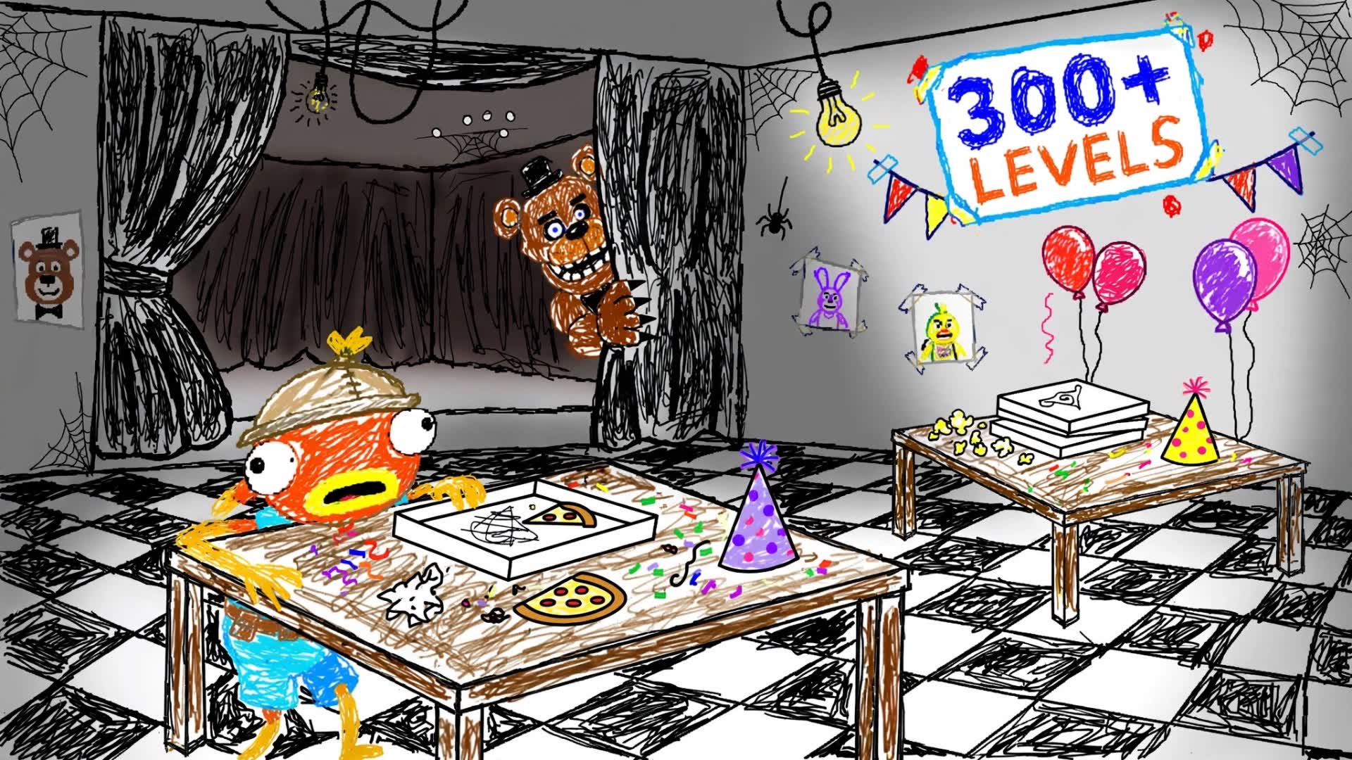 FNAF WORLD 🐻 DEATHRUN WORLDS 300+