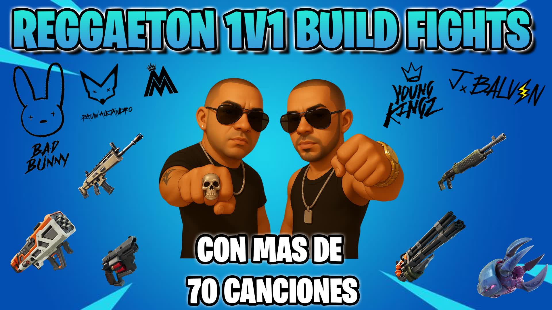 REGGAETÓN 1V1 BUILD FIGHTS 🎶