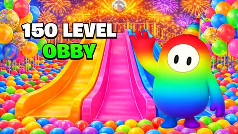 ✨FALL GUYS 150+ OBBY NEW YEAR PARKOUR