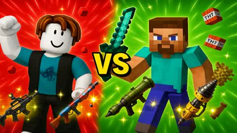 ROBLOX VS MINECRAFT RED vs BLUE 🔴🔵