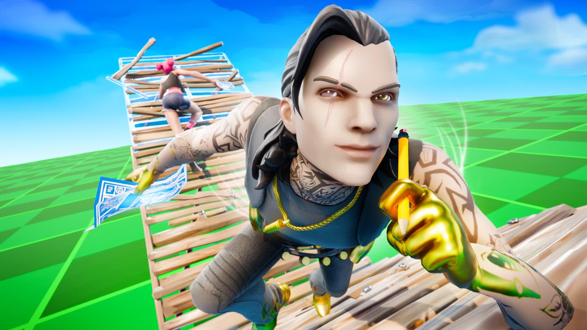 GOLDED 1V1 BUILD FIGHT (200 PUMPS)