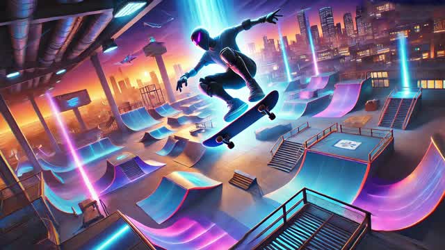🛹SKATEPARK GUN GAME🔫