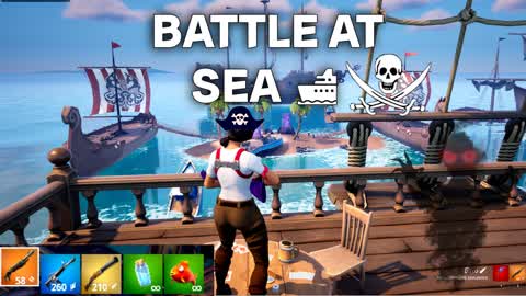 PIRATE SHIP BATTLE AT SEA🌊
