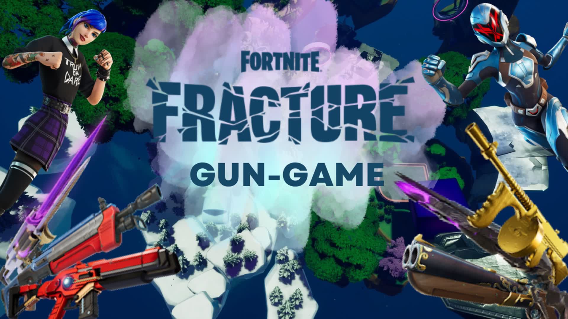 FRACTURE Gun Game 155537407272 by simsf23 Fortnite Creative Map