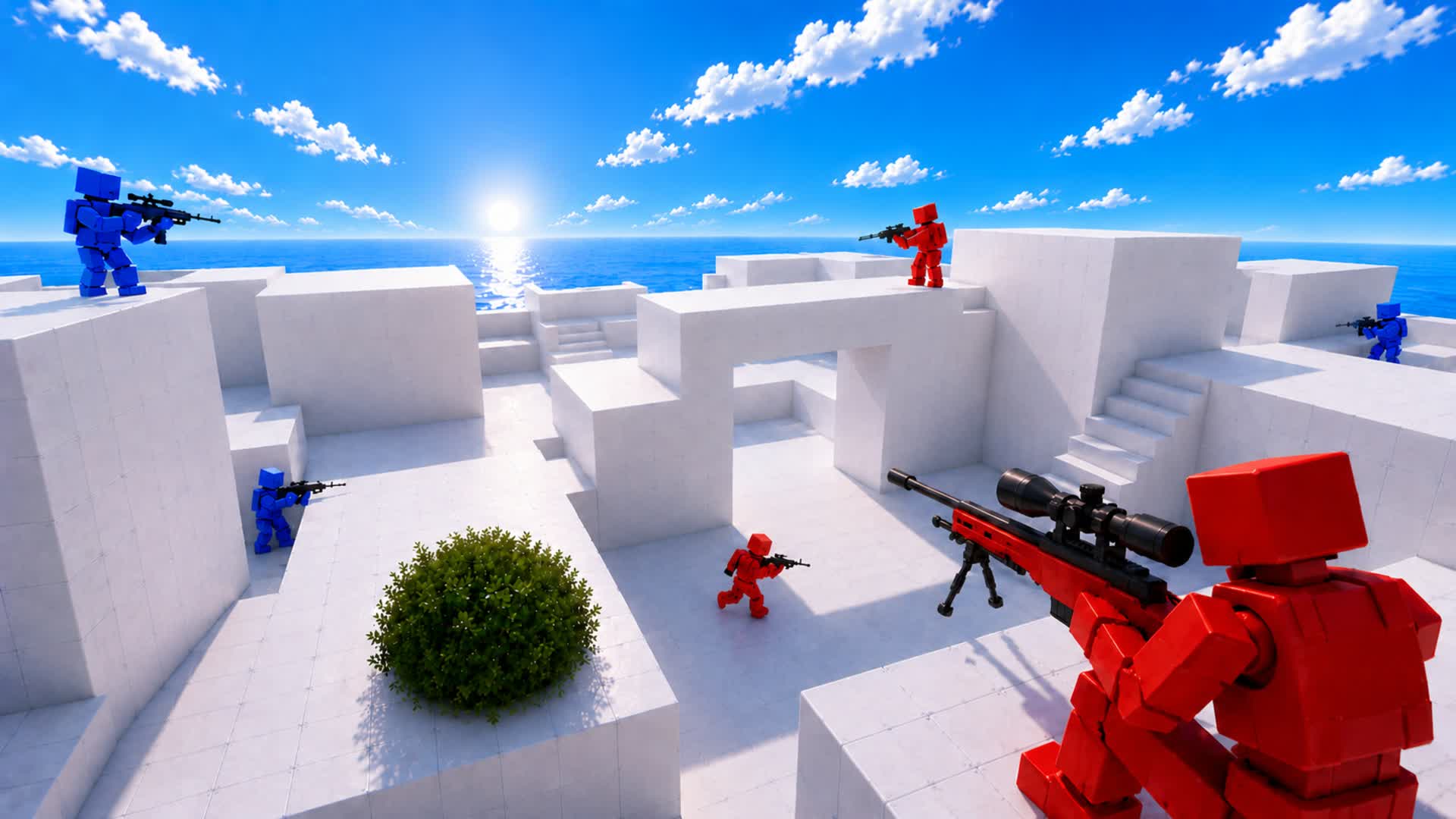 ALL GUNS FUN RED VS BLUE 🔴🔵 LM1914