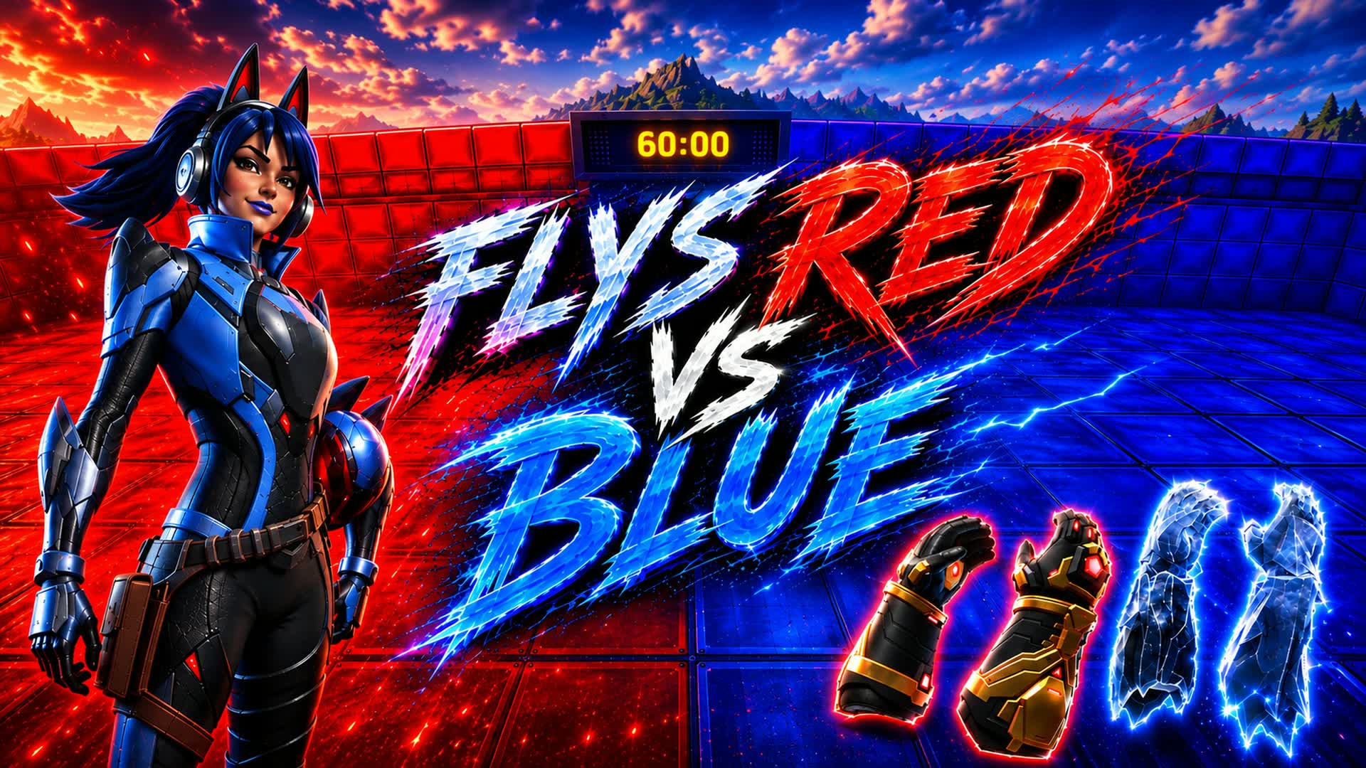 Flys Red Vs Blue