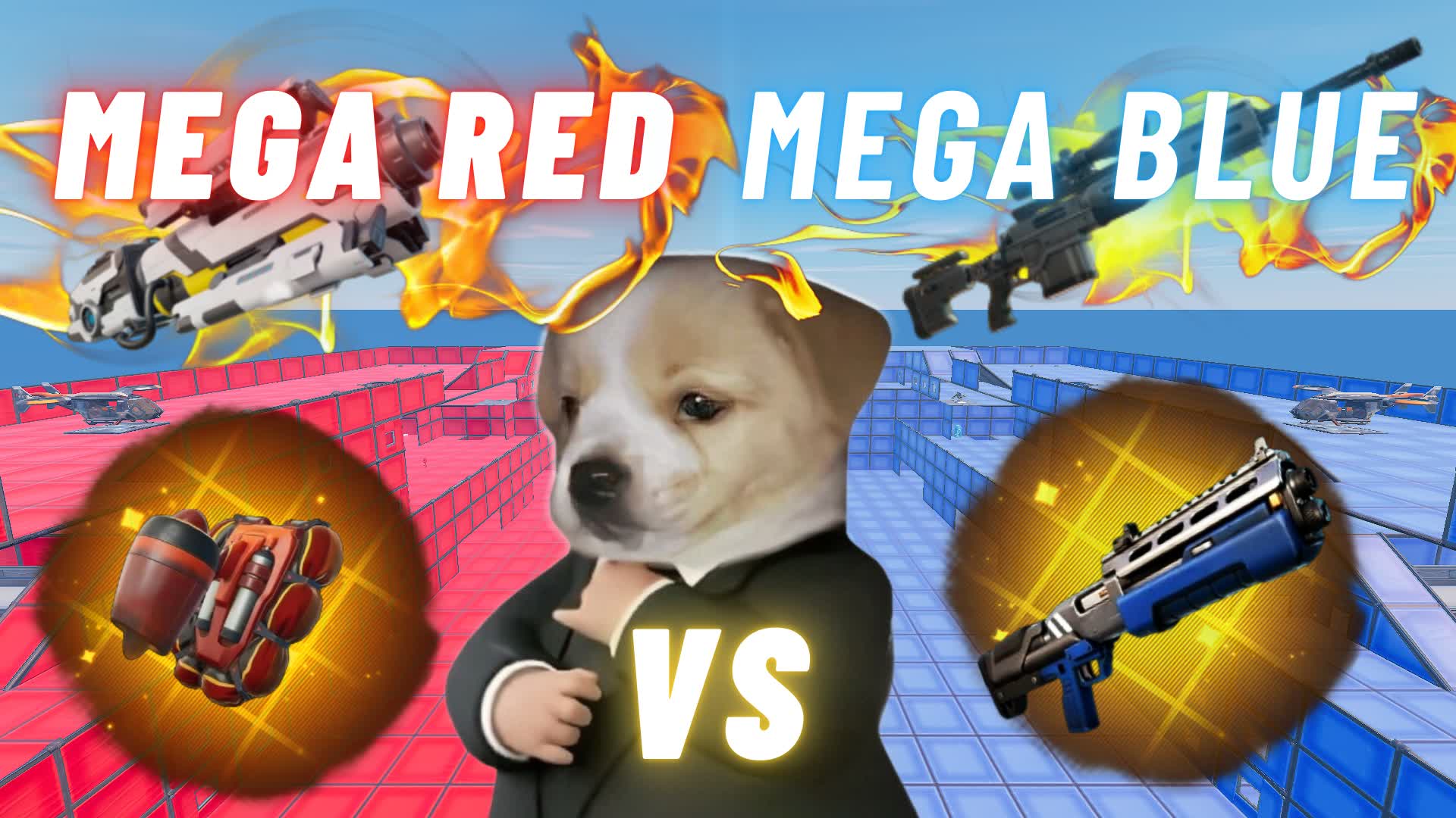 SUPER RED VS SUPER BLUE ¡NEW MAP!