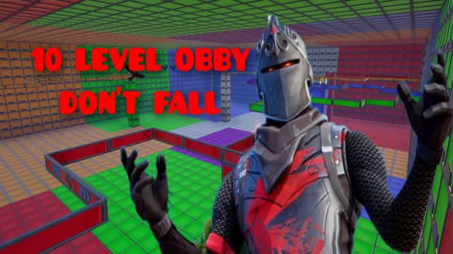 OBBY: 10 LEVEL DON'T FALL🌈