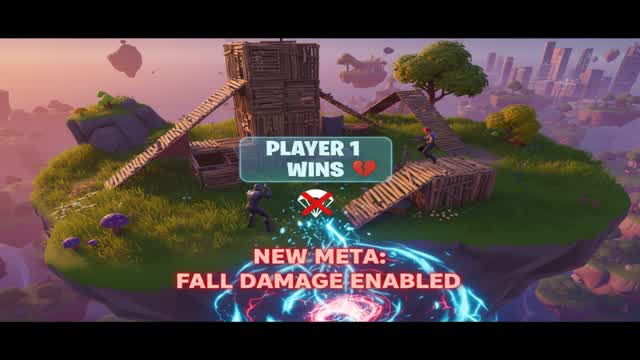1 v 1 map with fall damage