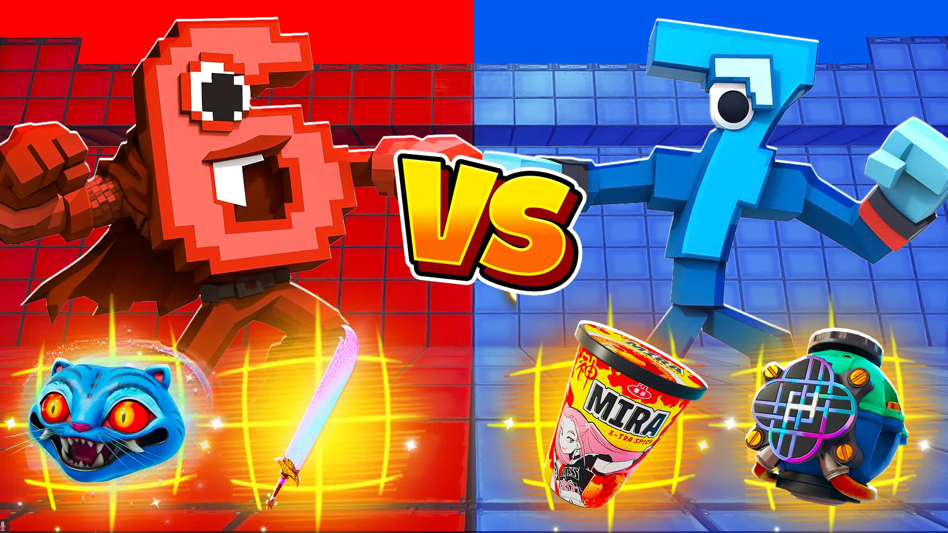 シックス対セブン 🔴🔵 1123-9149-5401 by bennyblack - フォートナイト