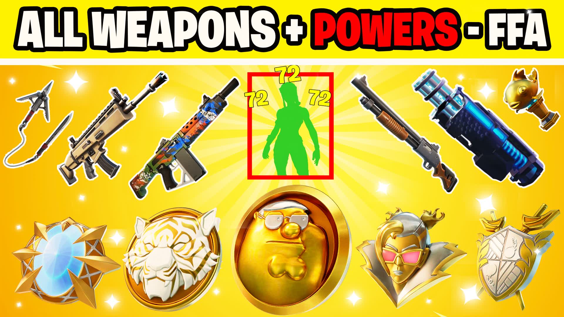 ALL WEAPONS FFA ⭐ 275264185183 by harispies Fortnite Creative Map