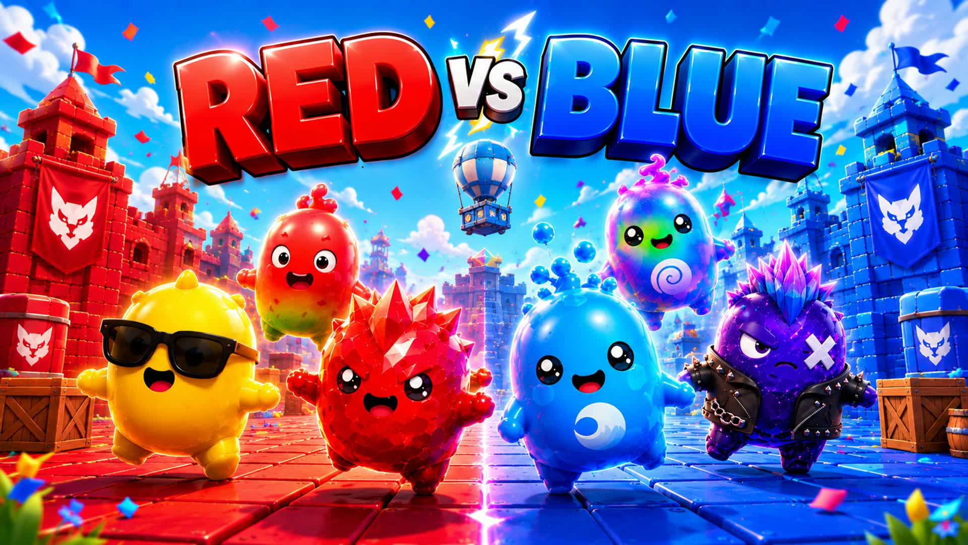 🔴 RED vs 🔵 BLUE MEGA Ultimate FUN