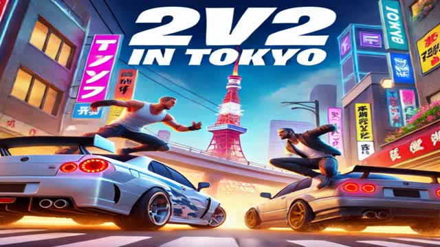🗼🤯 Tokyo 2v2 build fight 😱