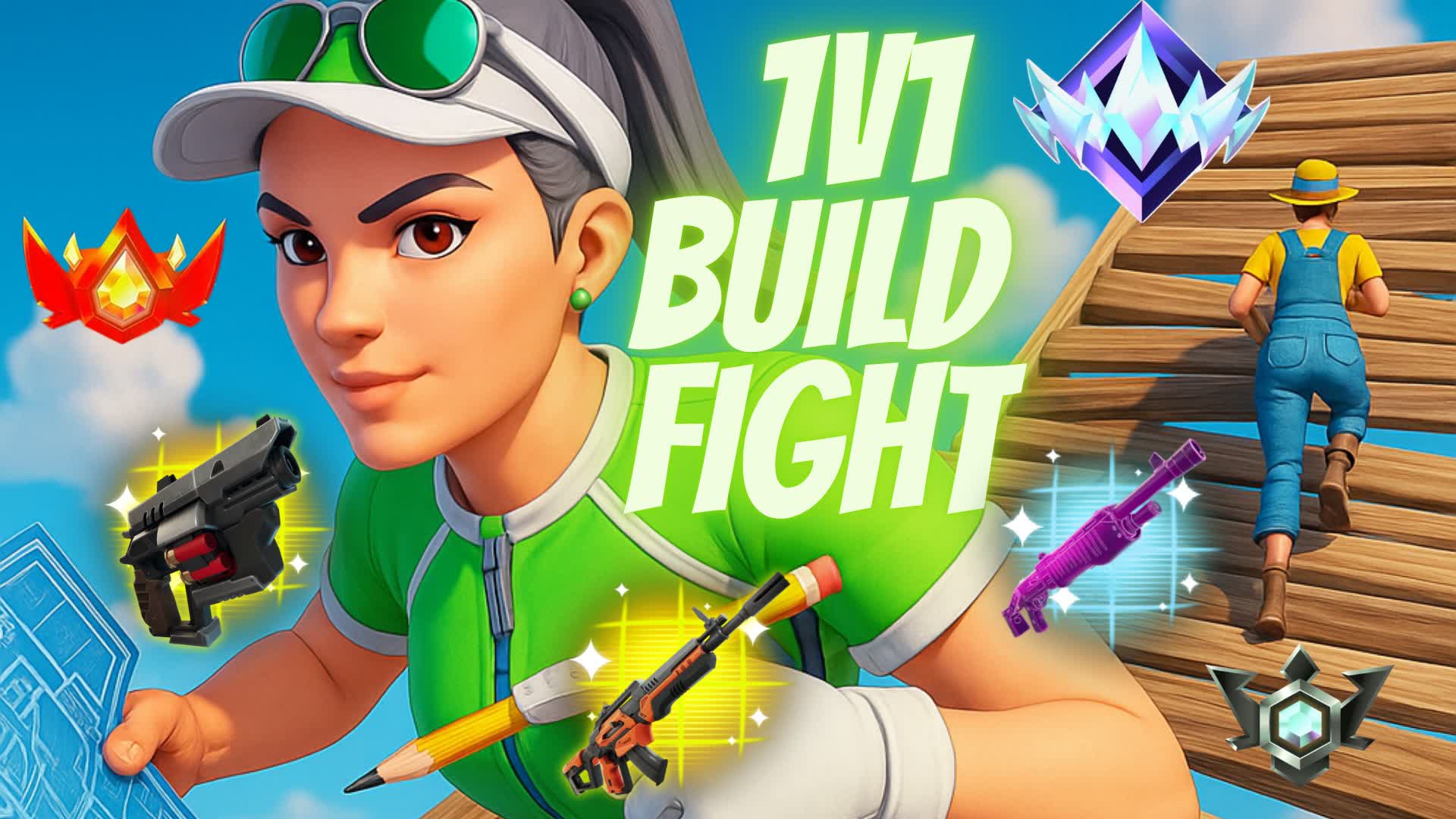 1V1 BUILD FIGHT [TIKTOKERS]