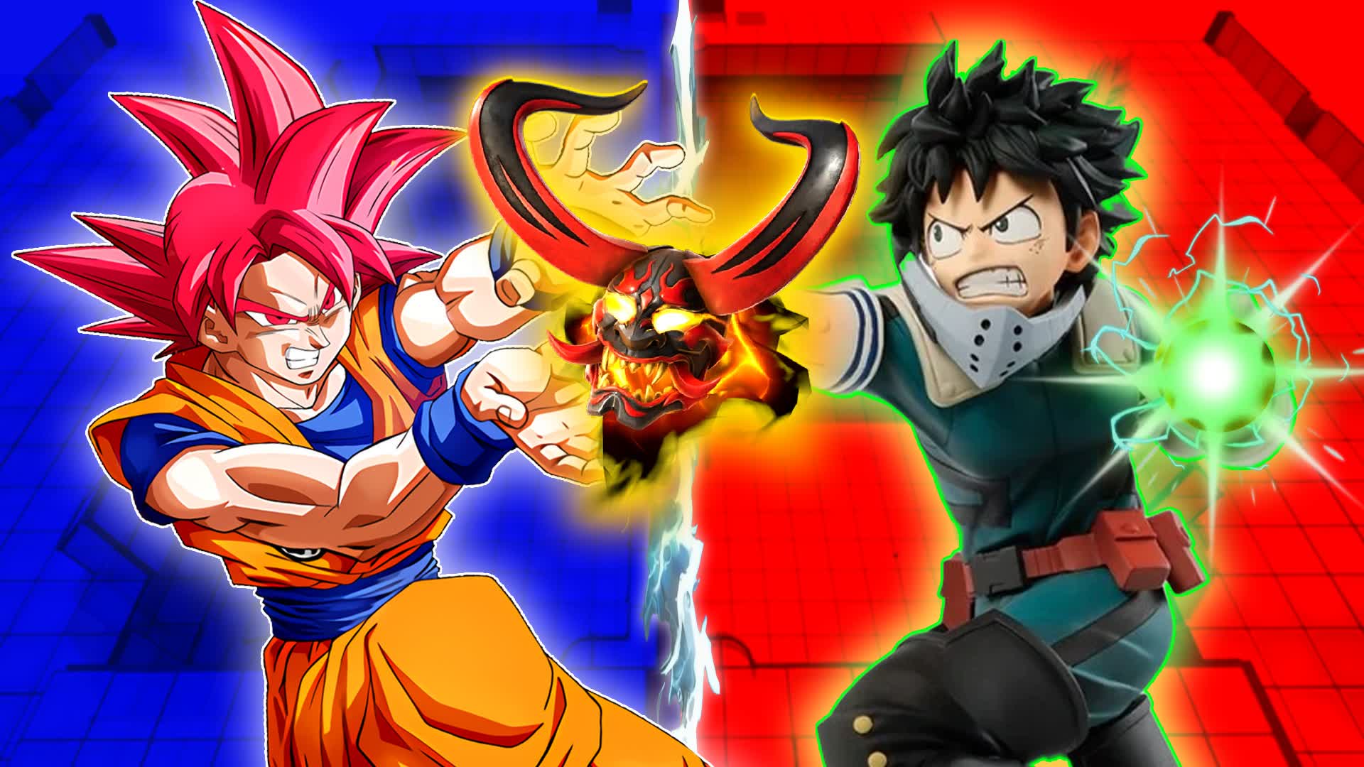 ANIME MYTHICS RED VS BLUE🔴🔵