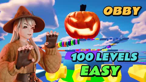 ⭐Halloween 100 LEVEL OBBY PARKOUR⭐