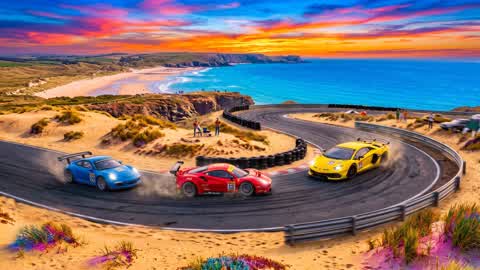 COASTAL DRIFT: SUNSET RALLY 🏎️