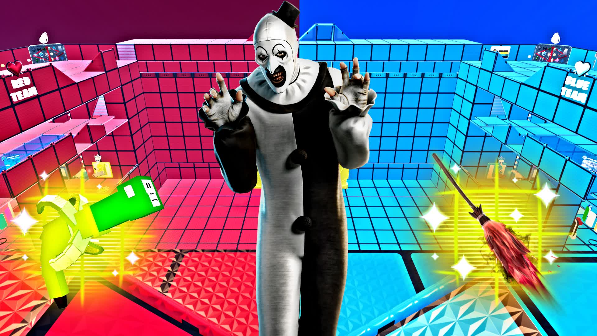 CHAOTIC RED VS BLUE 🔴🔵