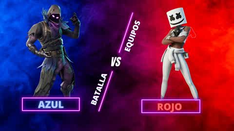 Azul vs Rojo Batalla de equipos