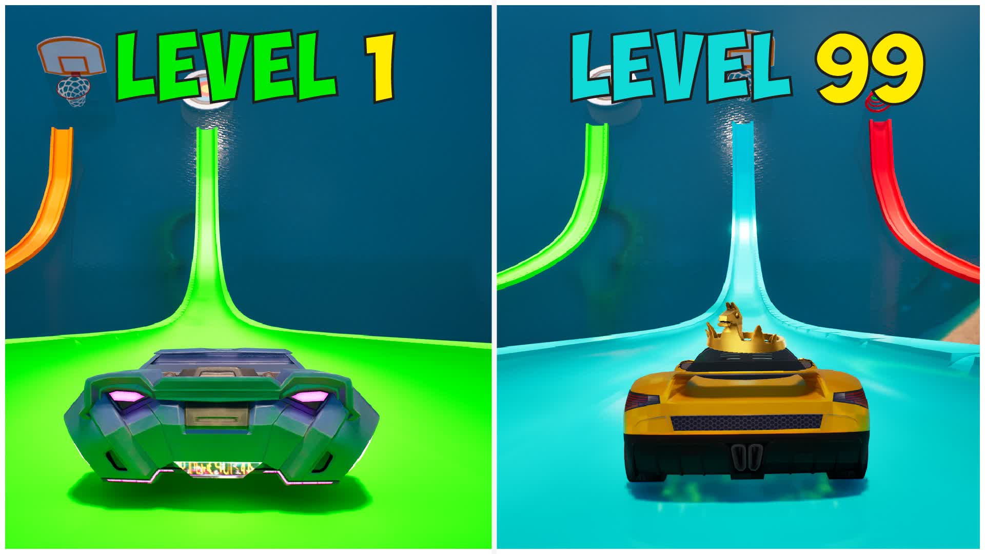 🎯 MEGA RAMP LEVELS 508712833856 by seas Fortnite Creative Map Code